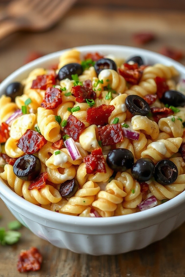 bacon ranch pasta salad recipe