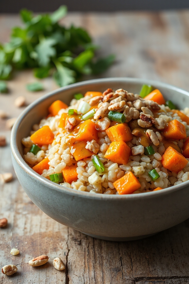 barley salad with vegetables
