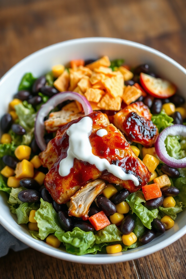 bbq chicken salad delight