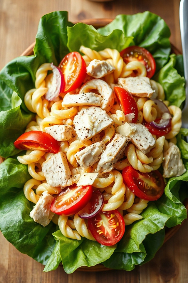 caesar pasta salad instructions