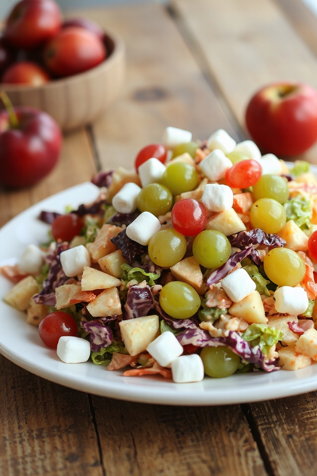 candy salad with yogurt