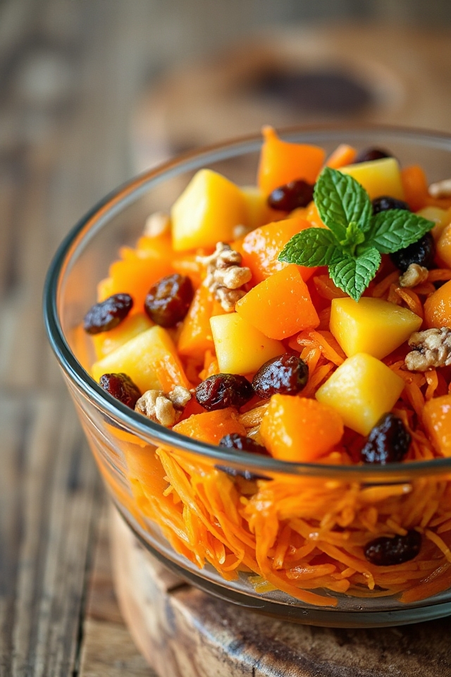 carrot salad with fruit