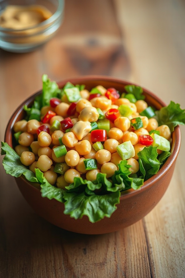 chickpea salad with horseradish