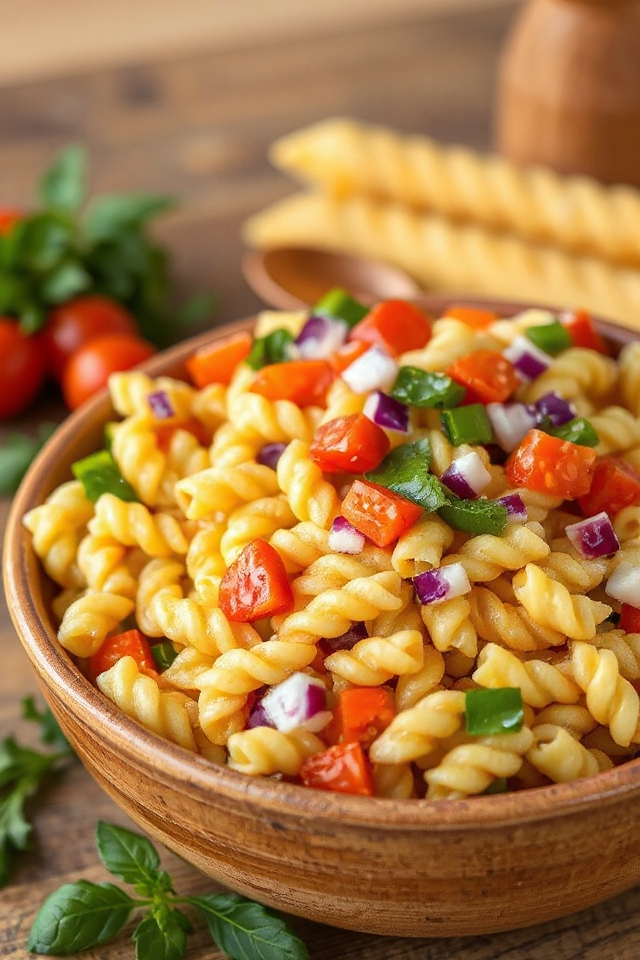 chill and mix pasta salad