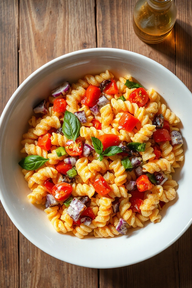 chilled noodle vegetable mix