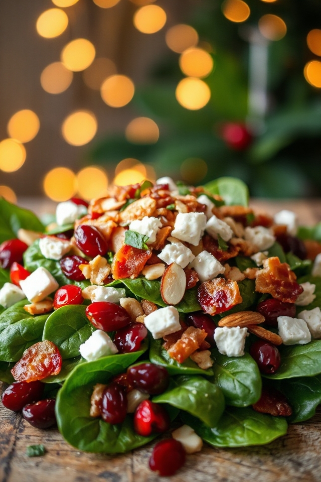 christmas salad with bacon