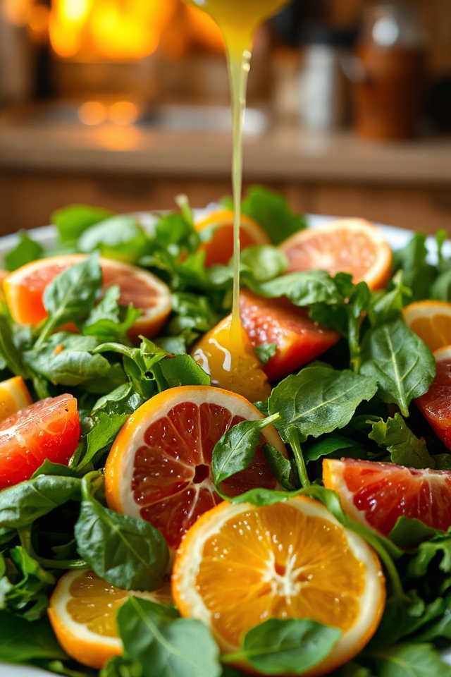 citrus salad with homemade dressing