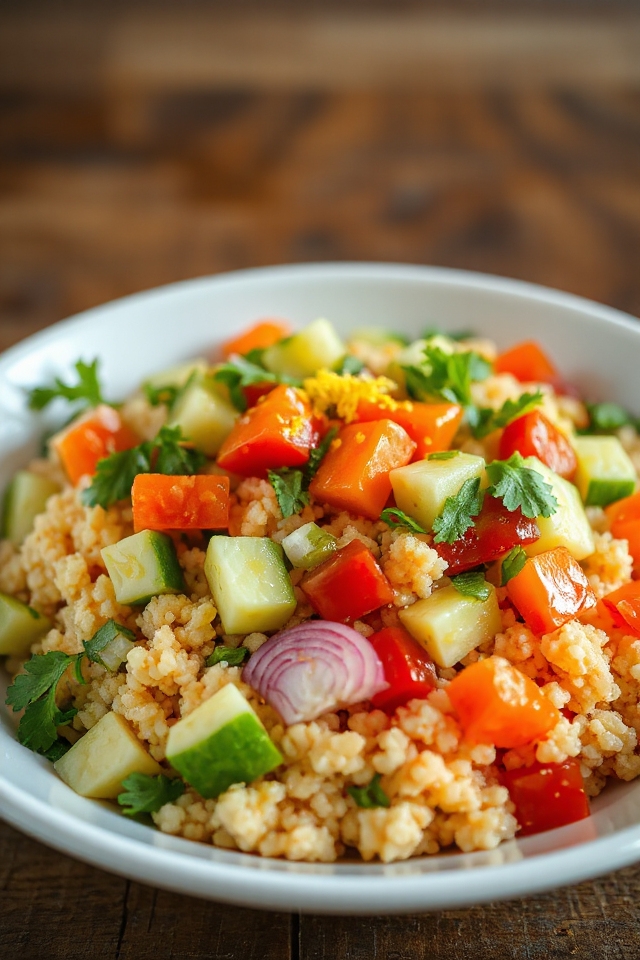 couscous salad with veggies