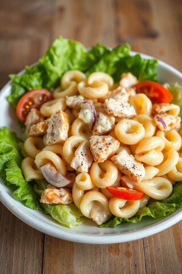 creamy caesar pasta salad
