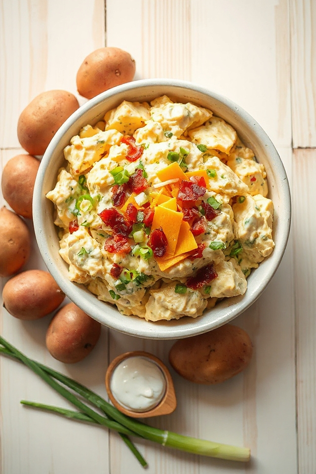 creamy loaded potato salad