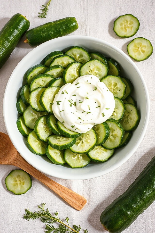 crisp cucumber dill salad
