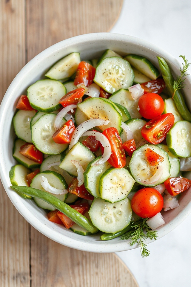 crisp german cucumber salad