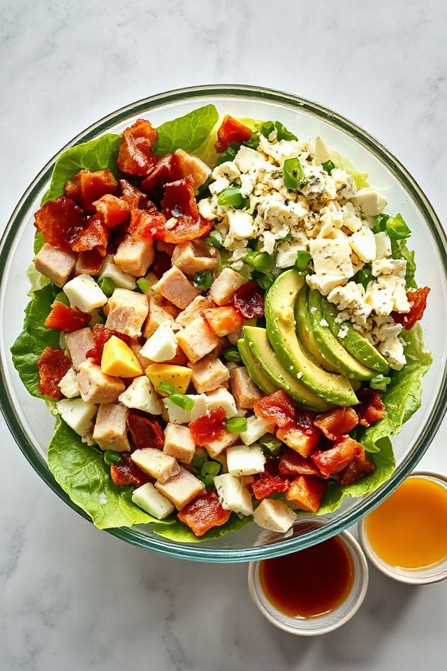crisp ingredients flavorful salad