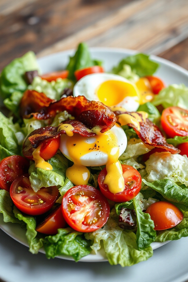 crispy bacon and poached eggs