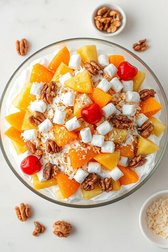 delicious ambrosia fruit salad