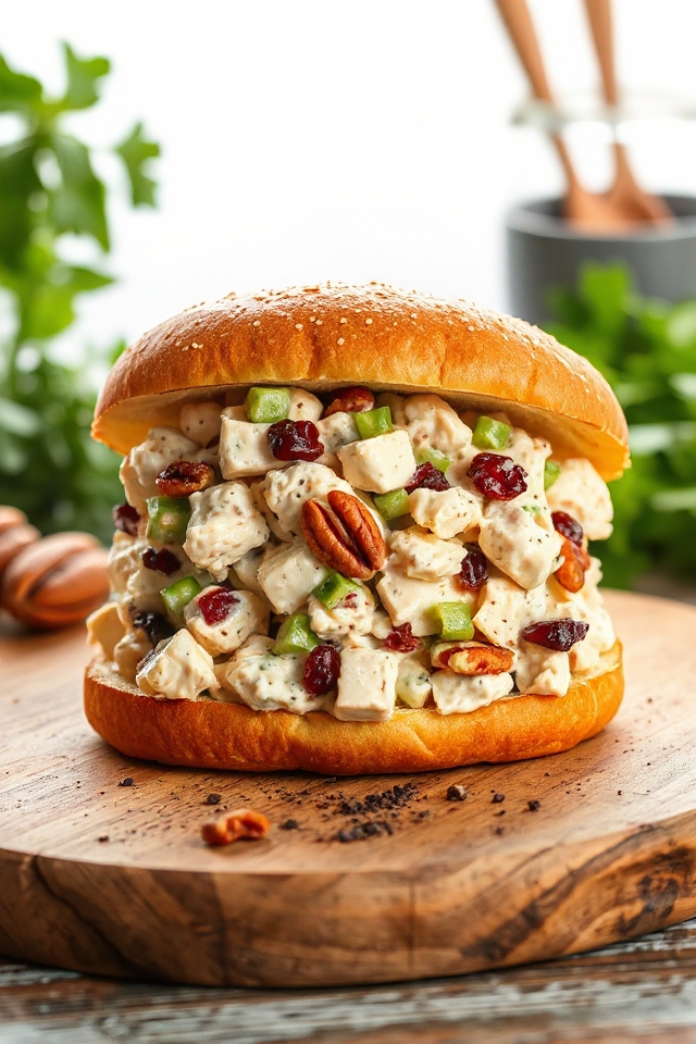 delicious chicken salad sandwich
