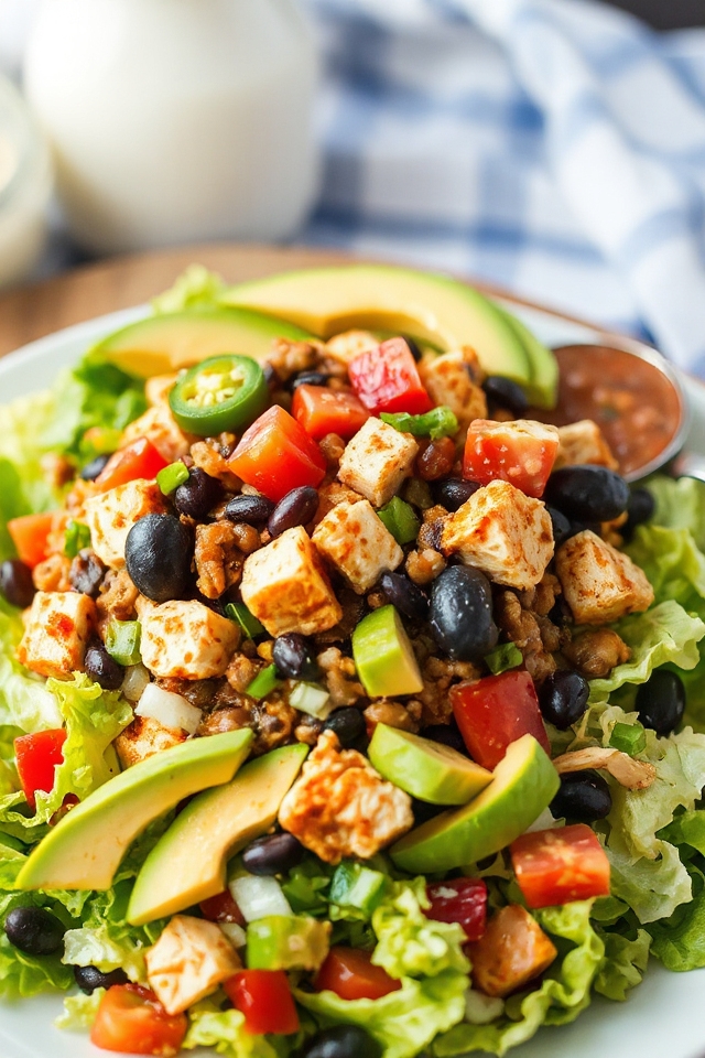 delicious chicken taco salad