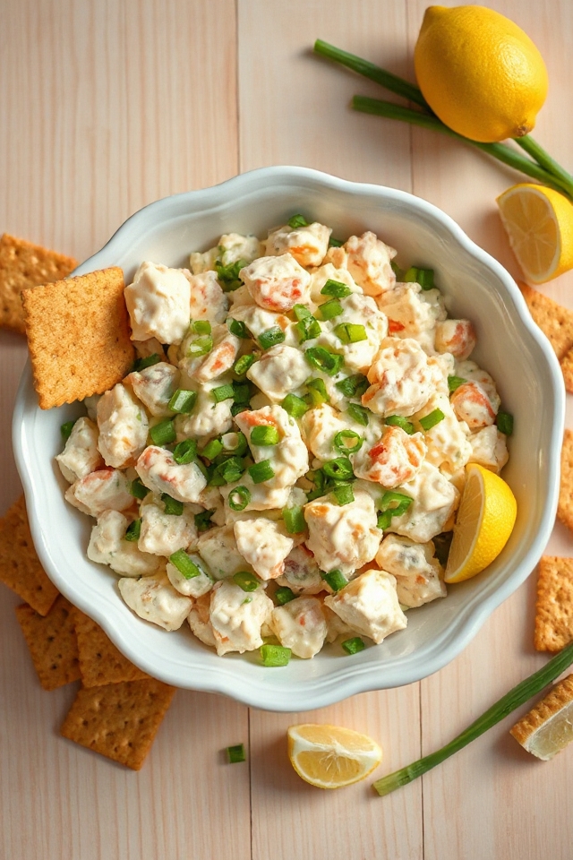 delicious crab salad preparation
