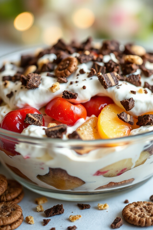 delicious creamy cookie salad