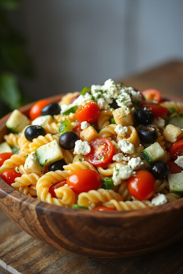 delicious greek pasta salad