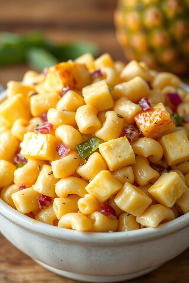 delicious hawaiian macaroni salad