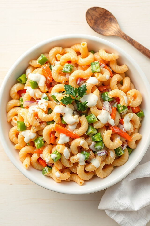 delicious sweet macaroni salad