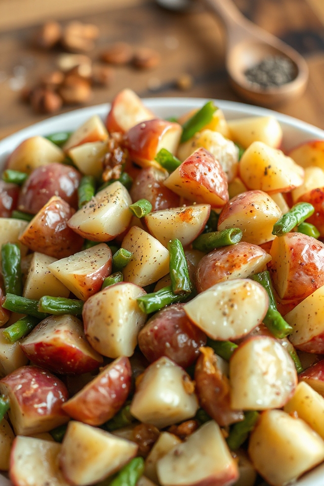 delightful crunchy potato salad
