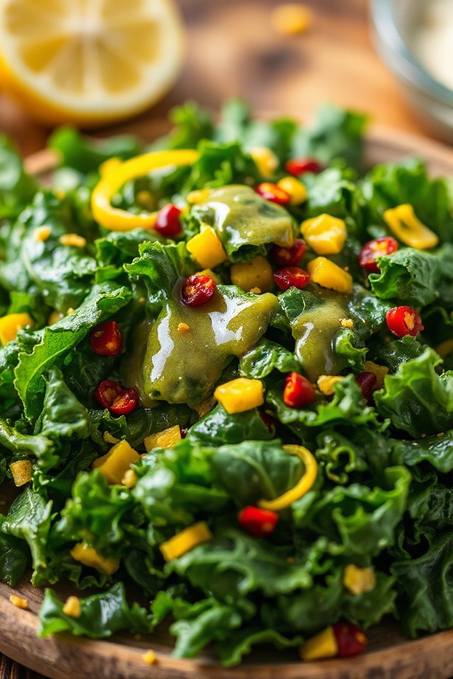 finely chopped kale salad