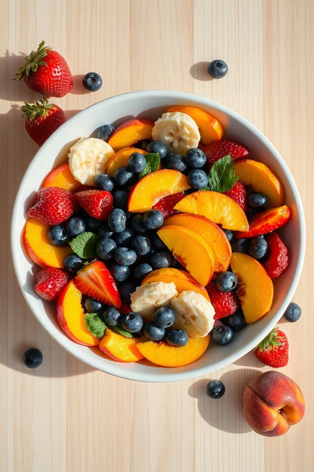 fresh and colorful fruit salad