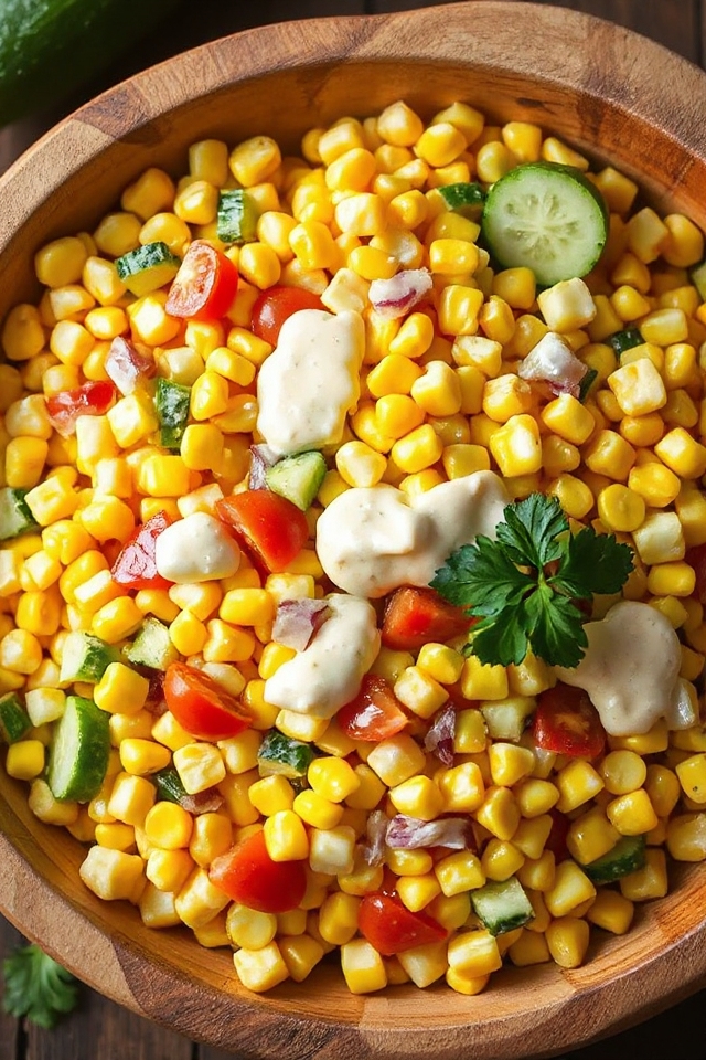 fresh and flavorful corn salad