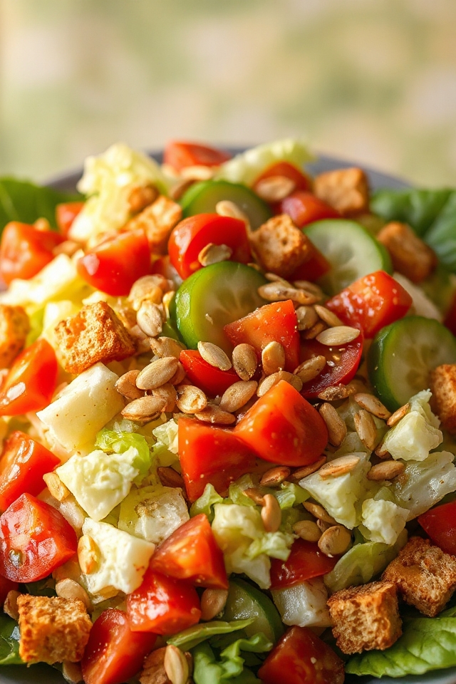 fresh colorful crunchy salad