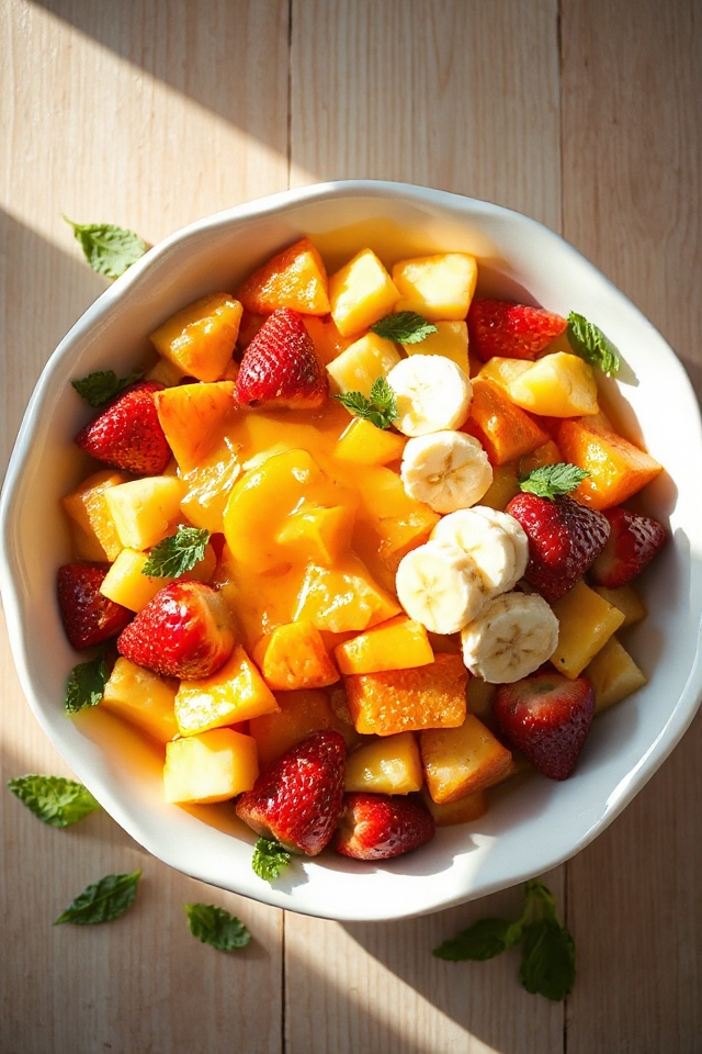 fresh fruit combination dish