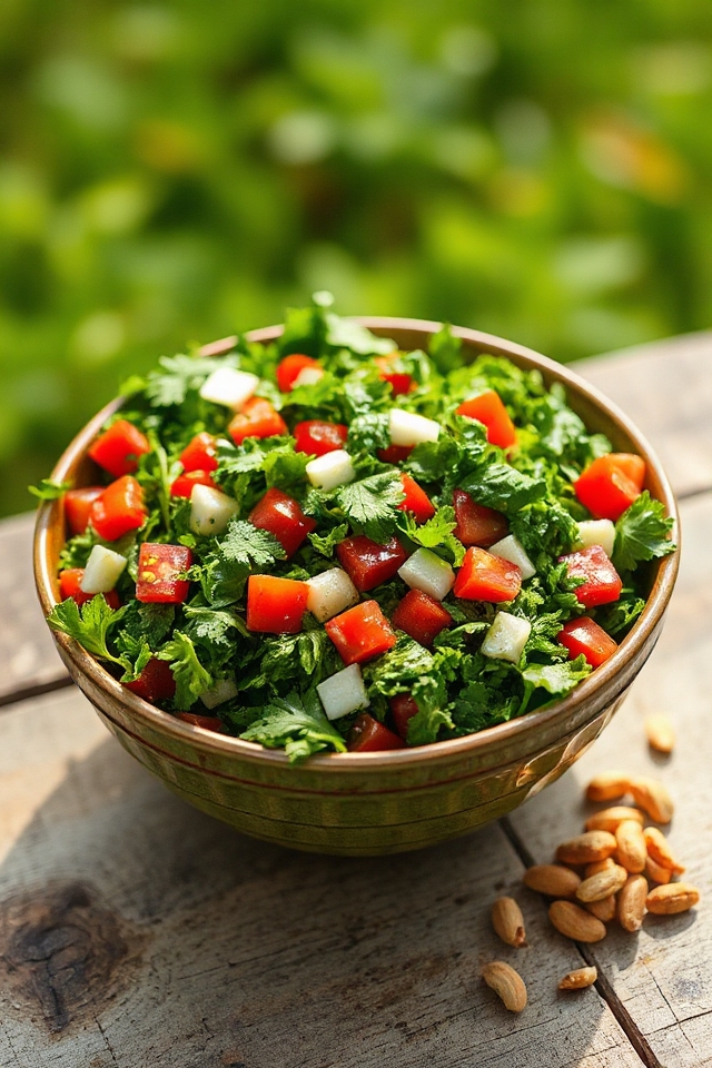 fresh garden tabbouleh salad