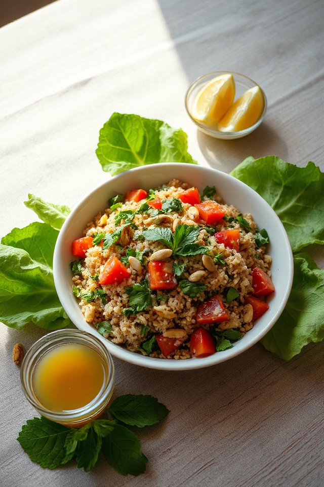 fresh herb bulgur salad