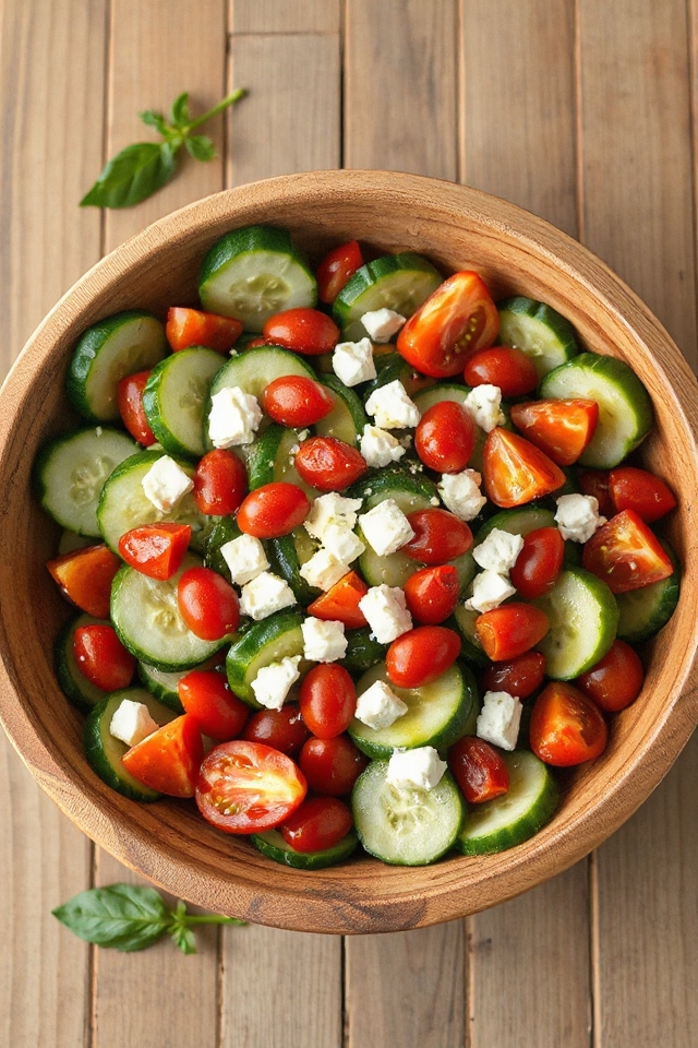 fresh ingredients for salad