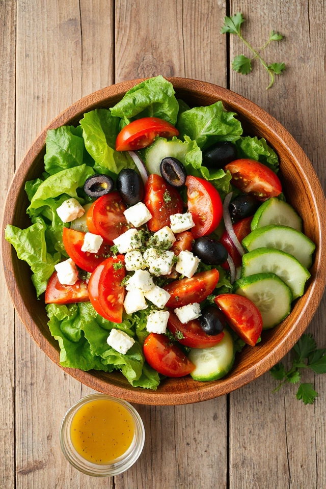 fresh vegetables feta cheese