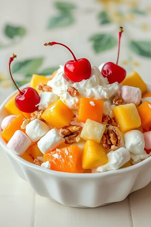 fruity masterpiece with marshmallows