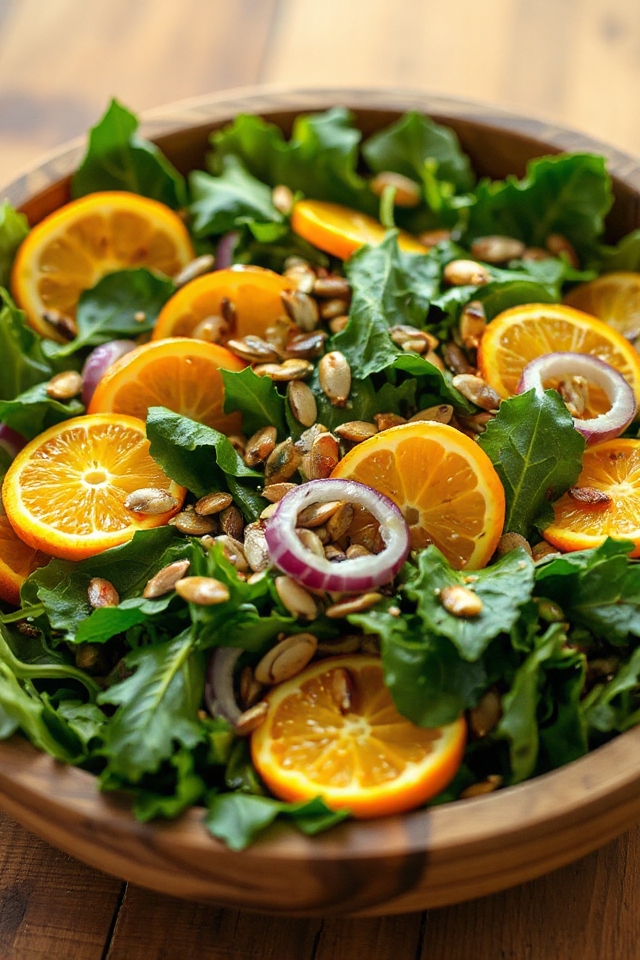 garlic infused vibrant house salad