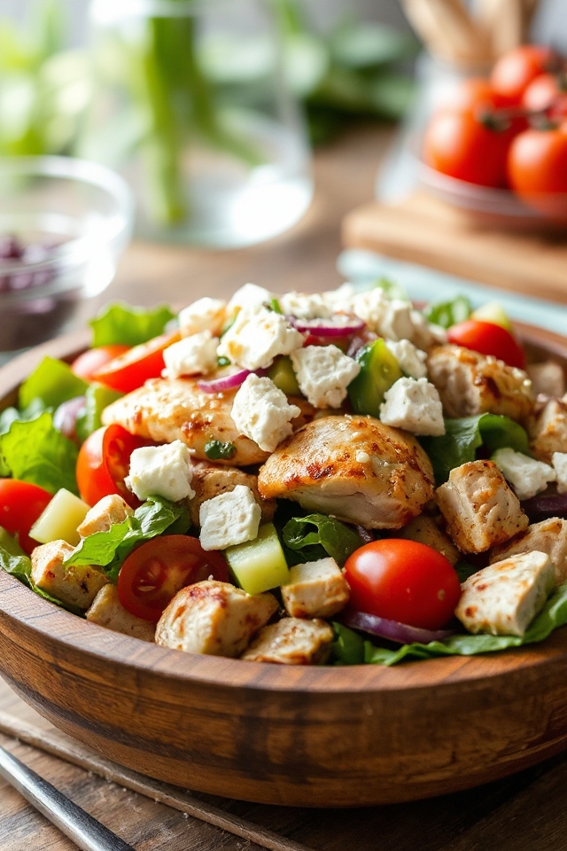 greek chicken salad delight