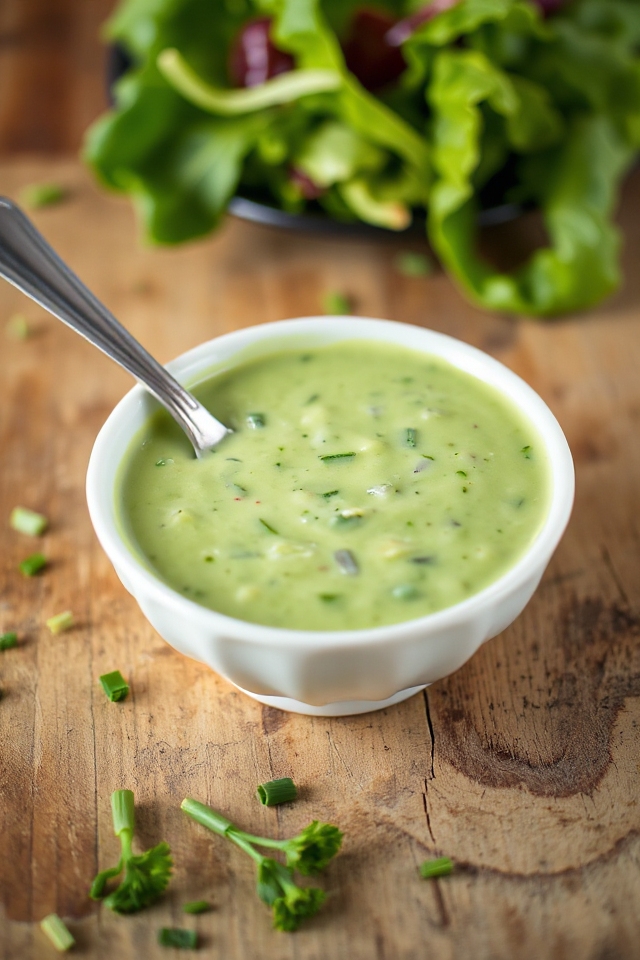 homemade green goddess dressing