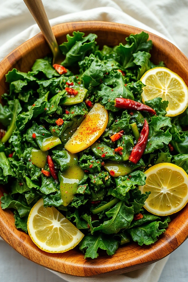 kale salad preparation instructions