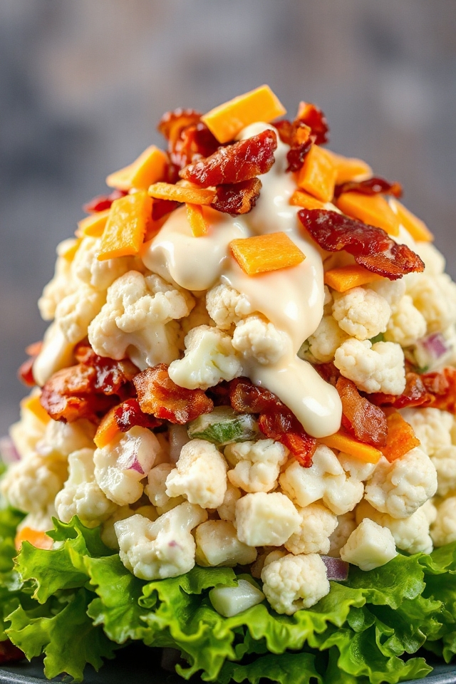 layered cauliflower salad recipe