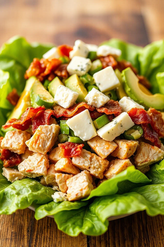 layered cobb salad creation