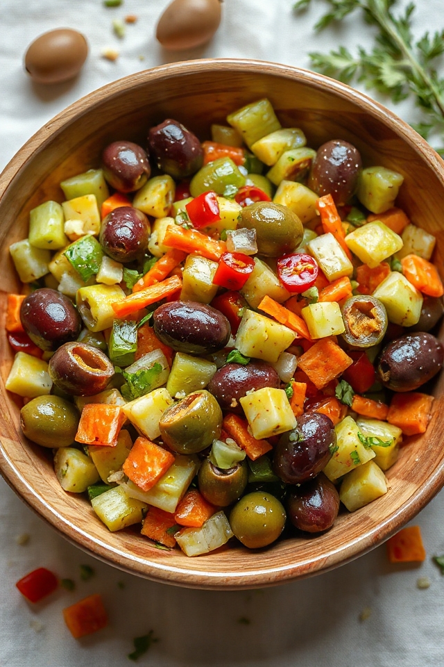 olive salad preparation instructions