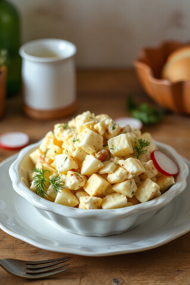 perfectly cooked egg salad
