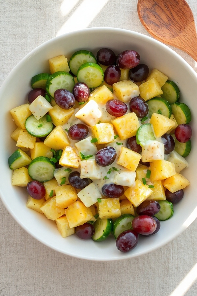 refreshing fruit and vegetable salad