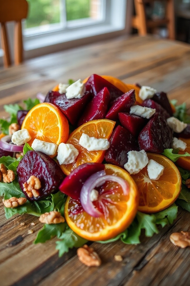 roasted beet salad preparation