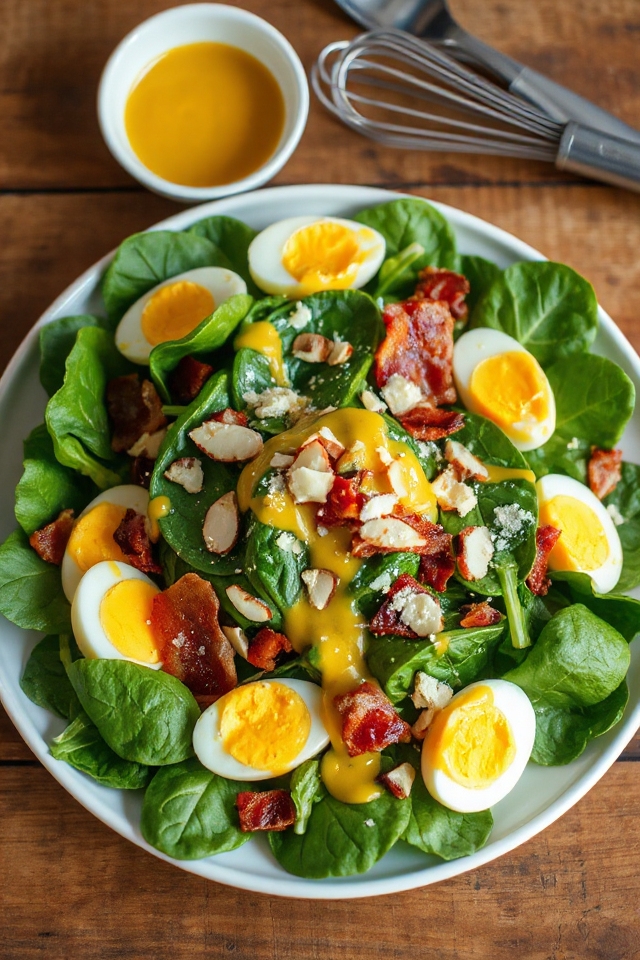 spinach salad dressing recipe