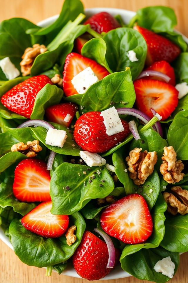 spinach strawberry salad recipe