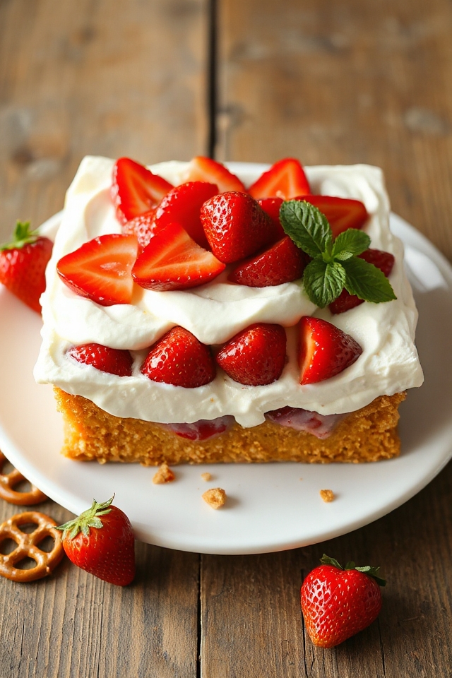 strawberry pretzel dessert recipe